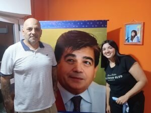 Leyenda Peronista con la Sec. de Obras representando la gestión de Mario Ishii con Dario Ahumada en el territorio