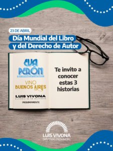 DIA MUNDIAL DEL LIBRO: Los tres ejemplares del diputado Luis Vivona