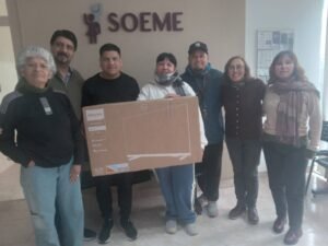 SOEME ENTREGO LOS PREMIOS DEL SORTEO QUE REALIZO POR EL DIA DEL AUXILIAR